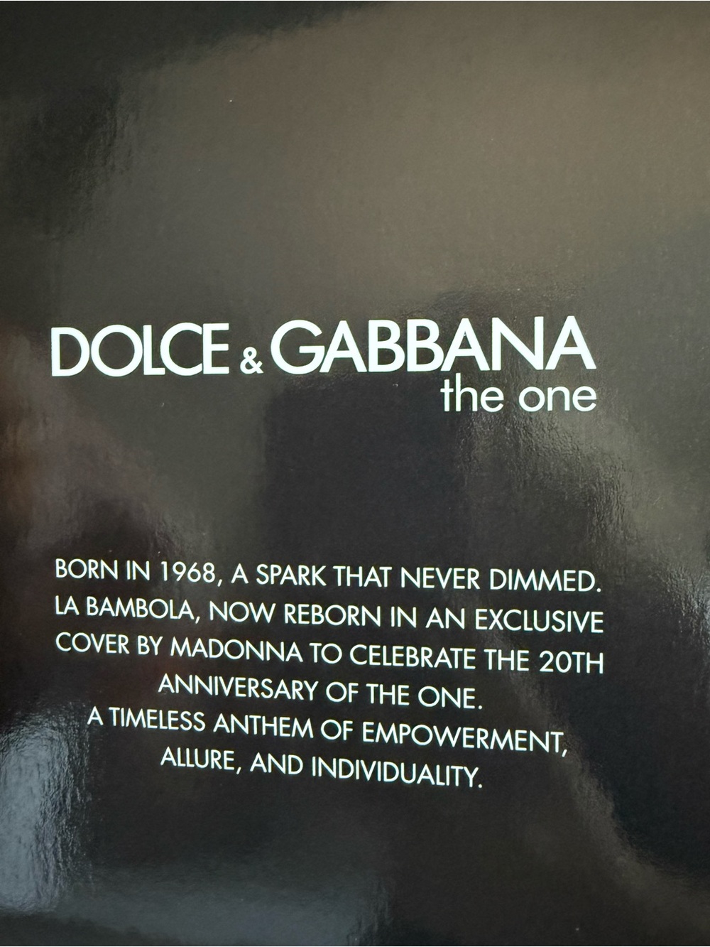 NEW RARE Dolce & Gabbana 'The One' Madonna Music cardboard Milano exclusive - Picture 2 of 3